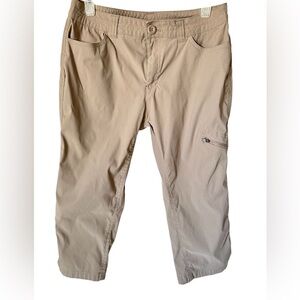 Eddie Bauer women's tan/beige trekking or hiking capri pants size S